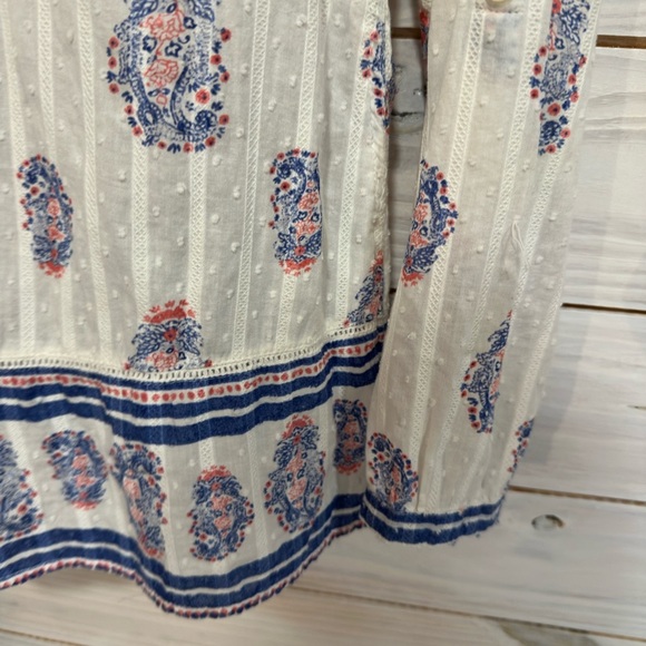 Joe Fresh White and Blue Blouse - Picture 7 of 7